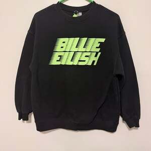Y2K Billie Eilish x H&M Sweatshirt Black Cotton Pullover Women’s Small